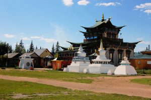 Moscow - Beijing Train Tour. Gandan Abbey Ulaanbaatar