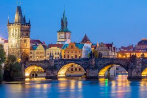 Royal Tour – Prague, Budapest, Vienna. Charles Bridge at night