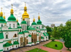Western Ukraine Tour. St. Sofia cathedral. Kyiv, Ukraine.